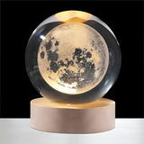 Lampara Luna Llena 3d Flotante